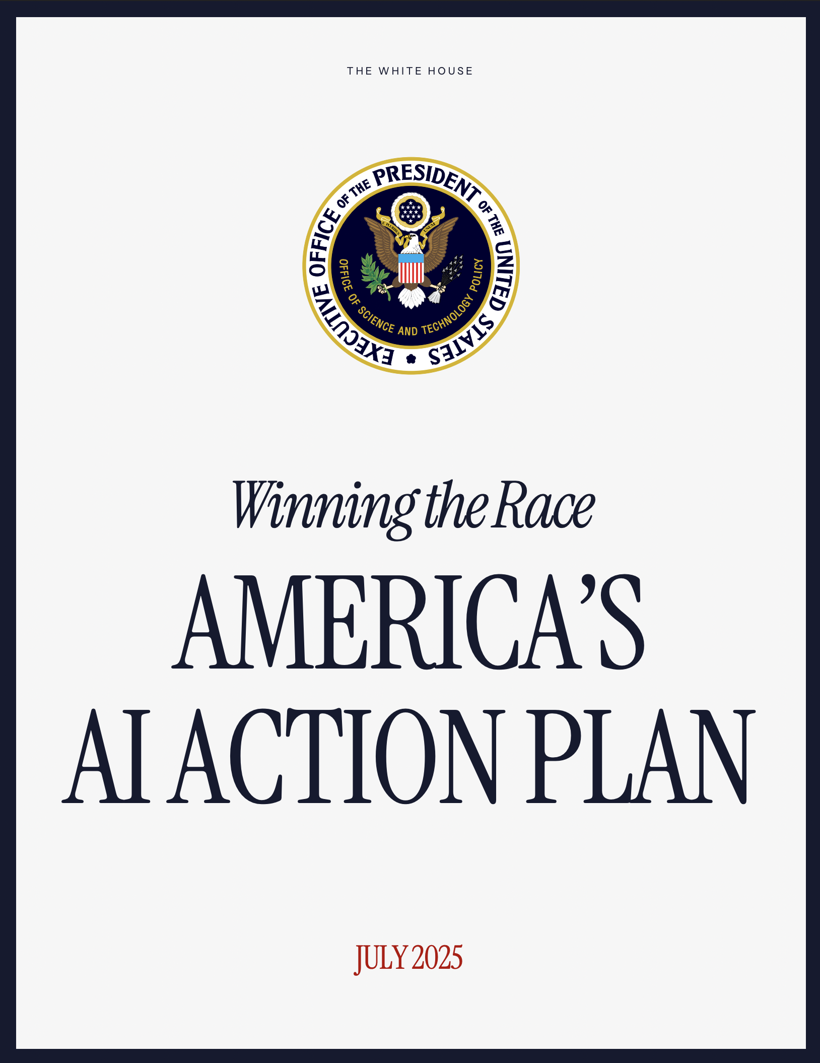 America's AI Action Plan - July 2025